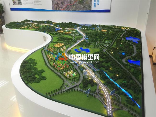 高速公路立體改擴(kuò)建沙盤(pán)模型