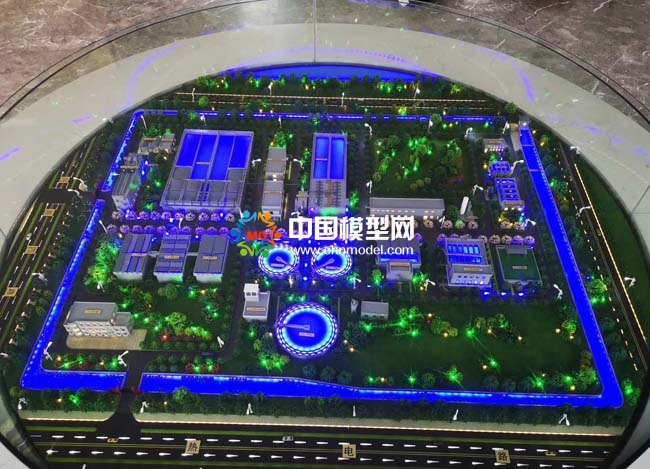 工業(yè)廢水處理廠沙盤(pán)模型