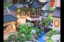 園林古建模型，天壇模型，木制古建模型